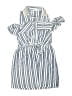 Love, Nickie Lew 100% Polyester Stripes Blue Dress Size 12 - photo 1