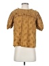 Let Me Be Brown Short Sleeve Blouse Size 2 - photo 1