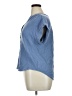 Como Vintage Blue Short Sleeve Blouse Size XL - photo 5
