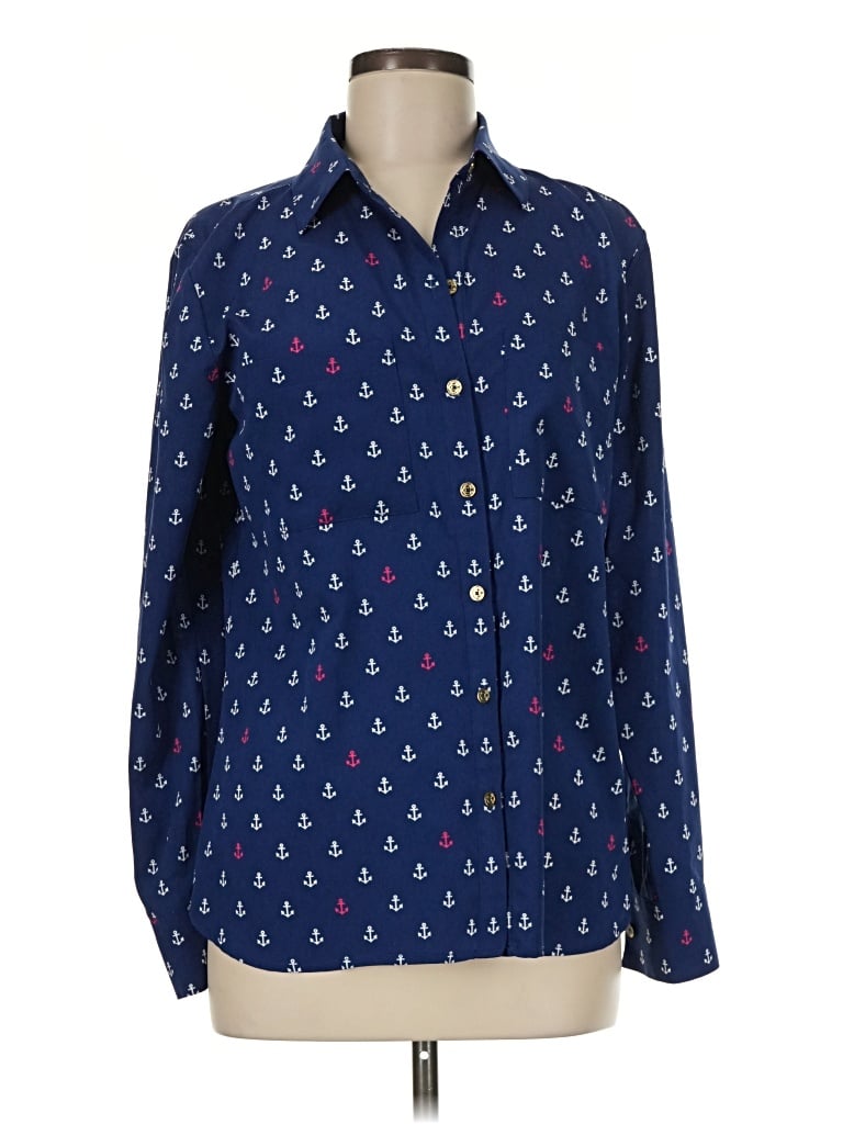 Pre-owned C. Wonder Long Sleeve Blouse In Blue