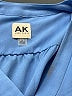 AK Anne Klein 100% Polyester Blue Short Sleeve Blouse Size L (petite) - photo 7