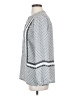 Ann Taylor LOFT 100% Polyester Silver Long Sleeve Blouse Size XS - photo 5