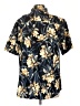 Sandrine Rose 100% Polyester Floral Black Short Sleeve Blouse Size L - photo 2