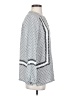 Ann Taylor LOFT 100% Polyester Silver Long Sleeve Blouse Size XS - photo 4