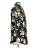 Sandrine Rose 100% Polyester Floral Black Short Sleeve Blouse Size L - photo 4