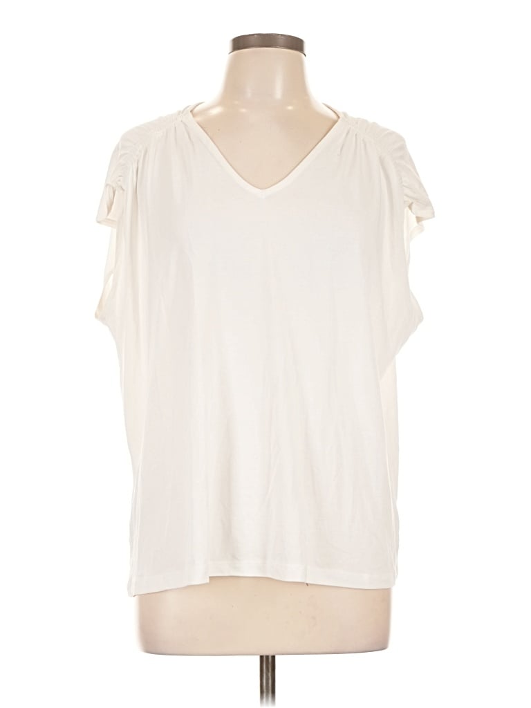 Pre-owned Nine West Sleeveless T-shirt In Ivory