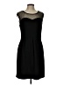 En Focus Studio Solid Black Cocktail Dress Size 12 - photo 1