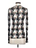 Rag & Bone Houndstooth Silver Long Sleeve T-Shirt Size S - photo 2