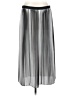 Eileen Fisher 100% Recycled Polyester Metallic Silver Formal Skirt Size S - photo 1