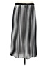 Eileen Fisher 100% Recycled Polyester Metallic Silver Formal Skirt Size S - photo 2