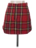 Topshop Plaid Red Casual Skirt Size 4 - photo 2