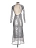 Bardot Metallic Silver Cocktail Dress Size L - photo 2