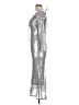 Bardot Metallic Silver Cocktail Dress Size L - photo 5