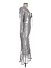 Bardot Metallic Silver Cocktail Dress Size L - photo 4
