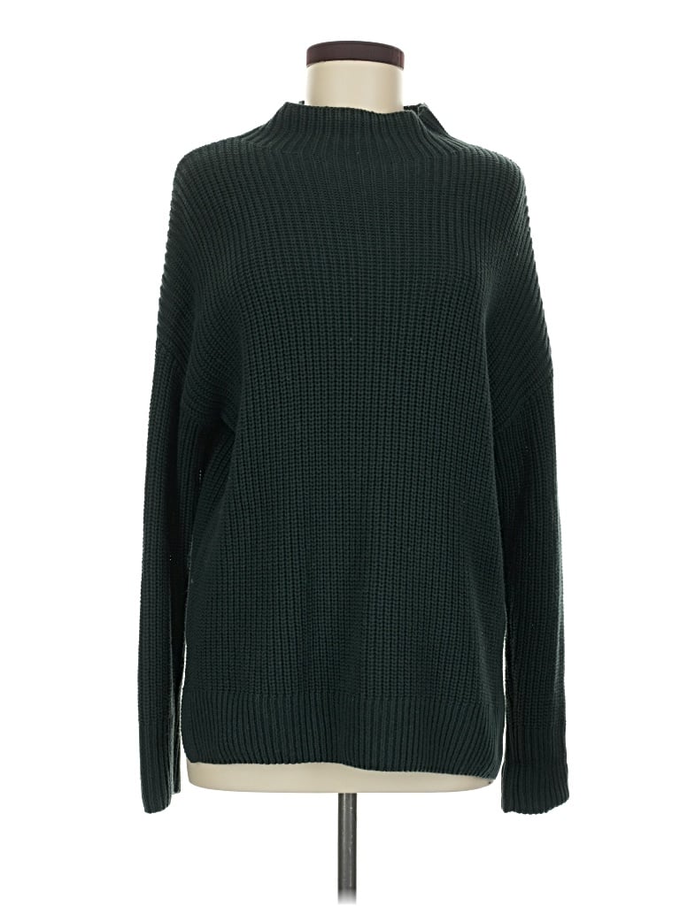 Pre-owned Max Studio Turtleneck Sweater In Green
