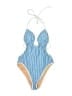 J.Crew Stripes Blue One Piece Swimsuit Size 2 - photo 1