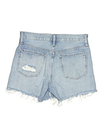 Madewell Relaxed Mid-Length Denim Shorts in Steenwick Wash: Ripped Edition (view 2)