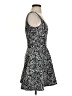 Aqua Paisley Black Cocktail Dress Size XS - photo 4