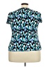 DressBarn 100% Polyester Teal Short Sleeve Top Size 2X - photo 2