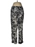 DKNYC 100% Polyester Print Silver Casual Pants Size 6 - photo 1
