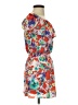 Love...ady 100% Polyester Tropical Orange Cocktail Dress Size S - photo 4