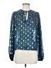 The Odells Blue Long Sleeve Blouse Size XS - photo 1
