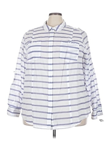 Lane Bryant Long Sleeve Button-Down Shirt (view 1)