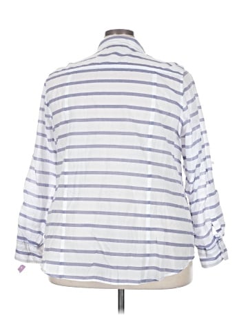 Lane Bryant Long Sleeve Button-Down Shirt (view 2)