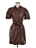 Dex 100% Polyurethane Brown Casual Dress Size M - photo 1