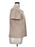 Basic Editions 100% Cotton Tan Short Sleeve Blouse Size XL - photo 4