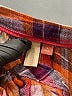 Pilcro Plaid Orange Long Sleeve Blouse Size S - photo 7