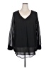 Torrid Black Long Sleeve Blouse Size 2X Plus (2) - photo 1