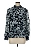 J.Crew 100% Polyester Blue Long Sleeve Blouse Size M - photo 1