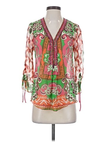 Hale Bob 3/4 Sleeve Silk Top (view 1)