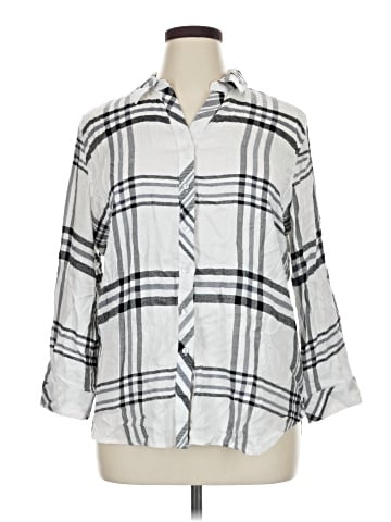 Hester & Orchard 3/4 Sleeve Button-Down Shirt (view 1)
