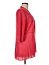 Eileen Fisher 100% Linen Red Pink Cardigan Size M - photo 4