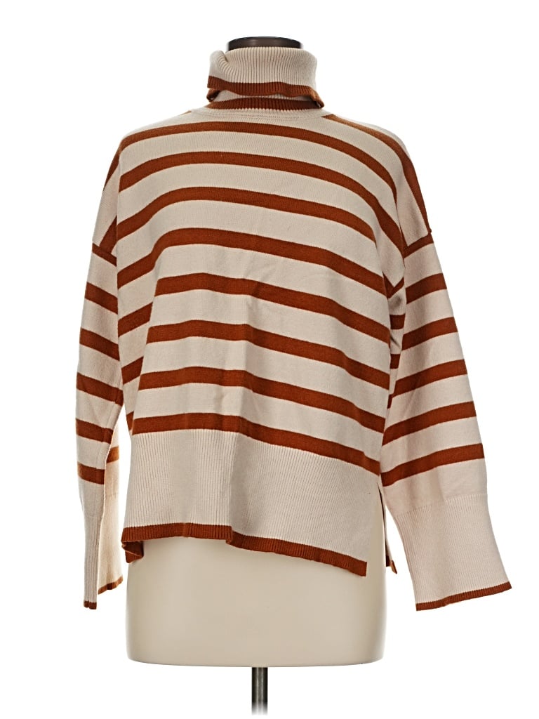 Pre-owned Melloday Turtleneck Sweater In Brown