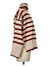 MELLODAY Stripes Brown Turtleneck Sweater Size M - photo 4
