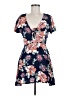 Lulus 100% Rayon Floral Blue Casual Dress Size M - photo 1