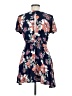 Lulus 100% Rayon Floral Blue Casual Dress Size M - photo 2