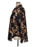 Topshop Animal Print Orange Long Sleeve Button-Down Shirt Size 14 - photo 5