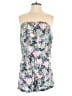 Karina Grimaldi 100% Silk Floral Blue Romper Size M - photo 1