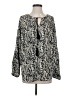 Hayden 100% Polyester Gray Long Sleeve Blouse Size S - photo 1