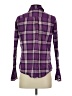 St. John's Bay Plaid Purple Long Sleeve Button-Down Shirt Size S - photo 2