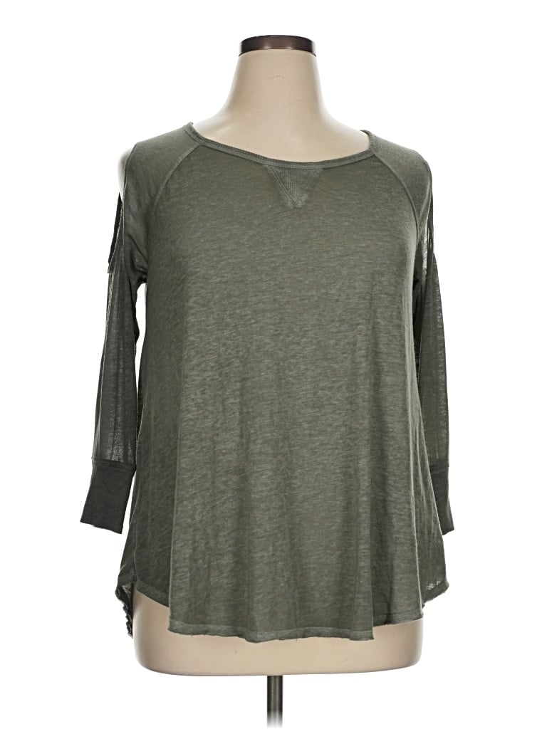 Pre-owned Calvin Klein Performance 3/4 Sleeve T-shirt In Gray