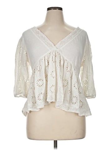 Free People 3/4 Sleeve Blouse (view 1)
