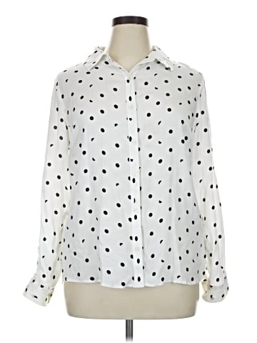 Maison Jules Long Sleeve Blouse (view 1)