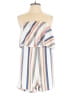 Ecowish Stripes Ivory Orange Romper Size M - photo 1