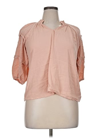 Maurices 3/4 Sleeve Button-Down Shirt (view 1)