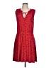 Leifnotes Print Red Casual Dress Size L - photo 1